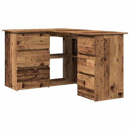 Scrivania ad Angolo Legno Vecchio 145x100x76 cm Truciolato | homemem39