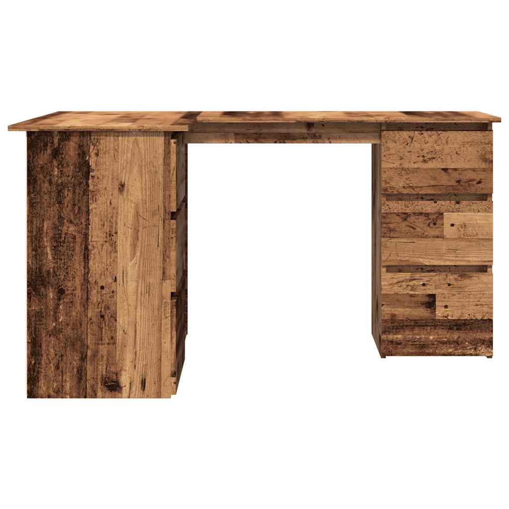 Scrivania ad Angolo Legno Vecchio 145x100x76 cm Truciolato | homemem39