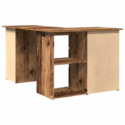Scrivania ad Angolo Legno Vecchio 145x100x76 cm Truciolato | homemem39