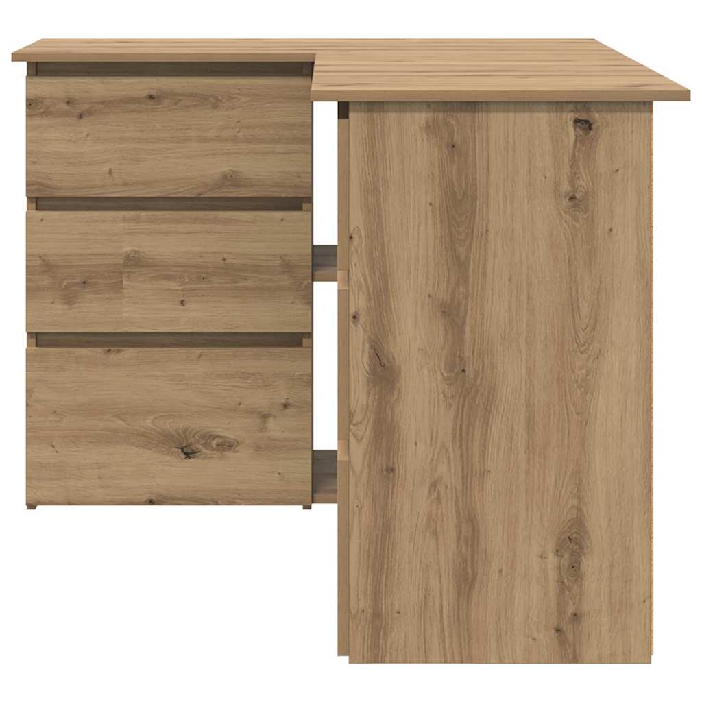 Scrivania Angolo Rovere Artigianale 145x100x76 cm Truciolato | homemem39