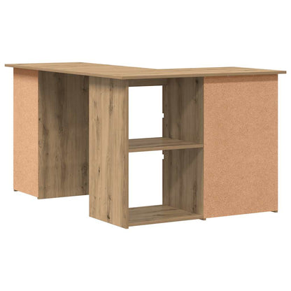 Scrivania Angolo Rovere Artigianale 145x100x76 cm Truciolato | homemem39