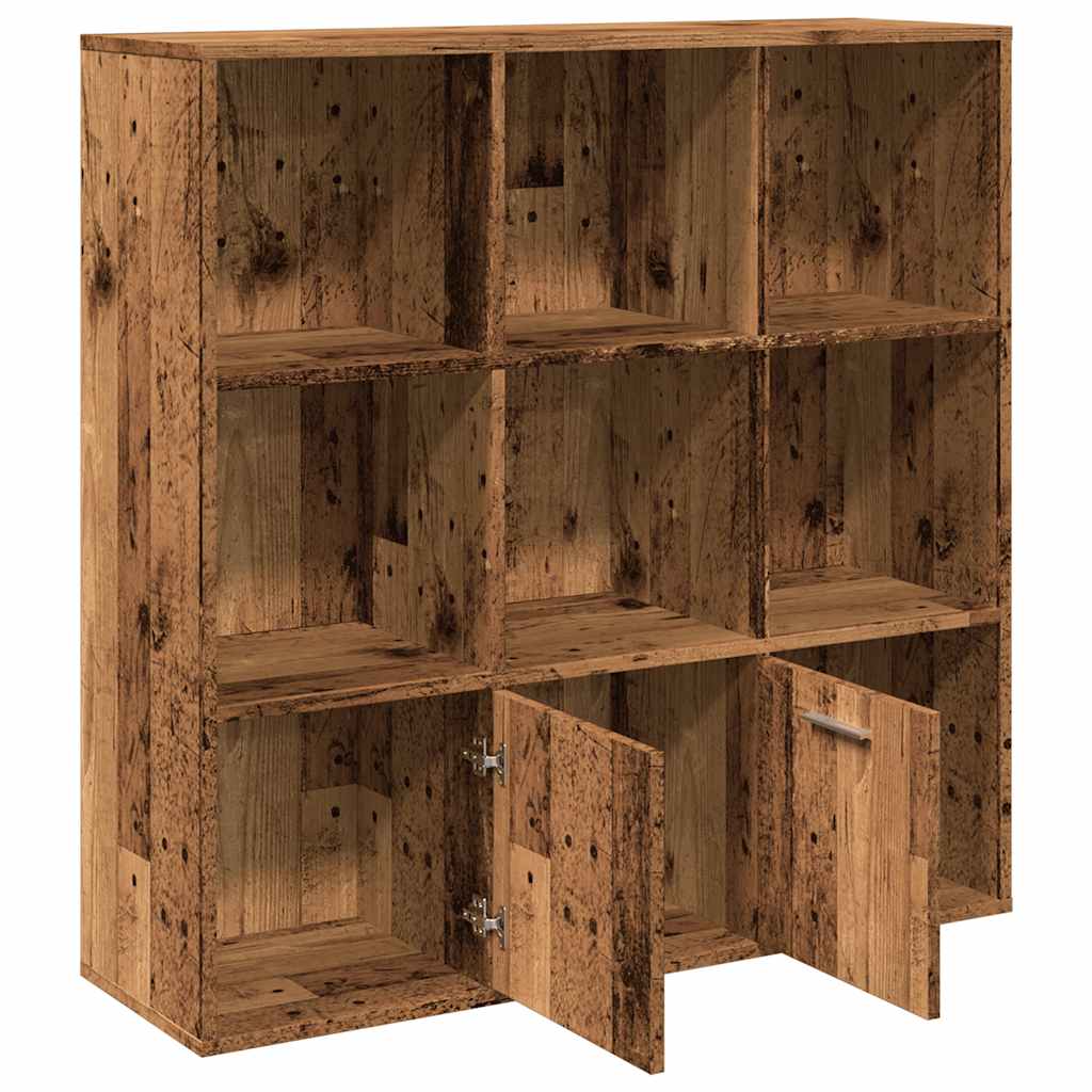 Libreria Legno Antico 98x29x97,5 cm in Legno Multistrato