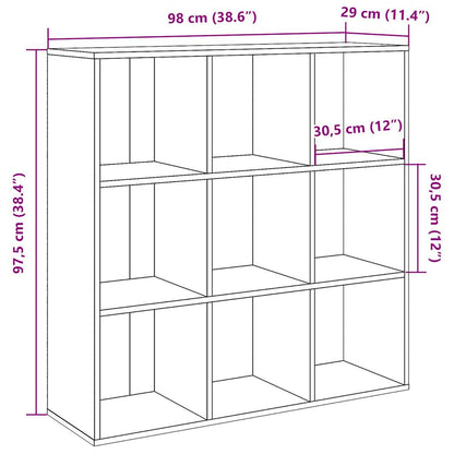 Libreria Legno Antico 98x29x97,5 cm