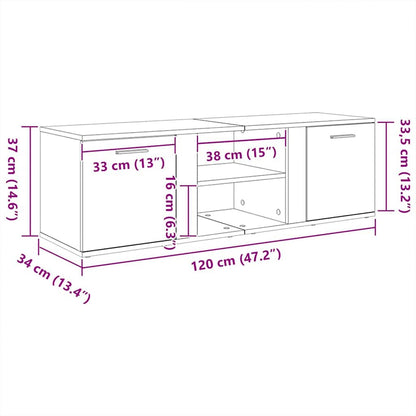 Mobile Porta TV Rovere Artigianale Legno Multistrato