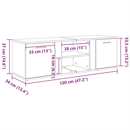 Mobile Porta TV Rovere Artigianale Legno Multistrato