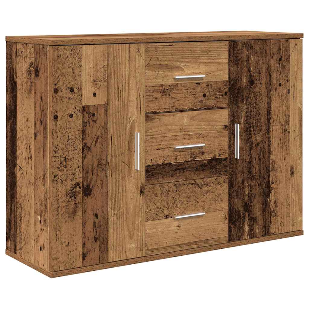 Credenza Legno Antico 90x29,5x65 cm in Legno Multistrato - homemem39