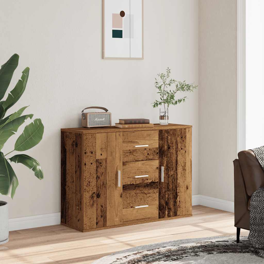 Credenza Legno Antico 90x29,5x65 cm in Legno Multistrato - homemem39