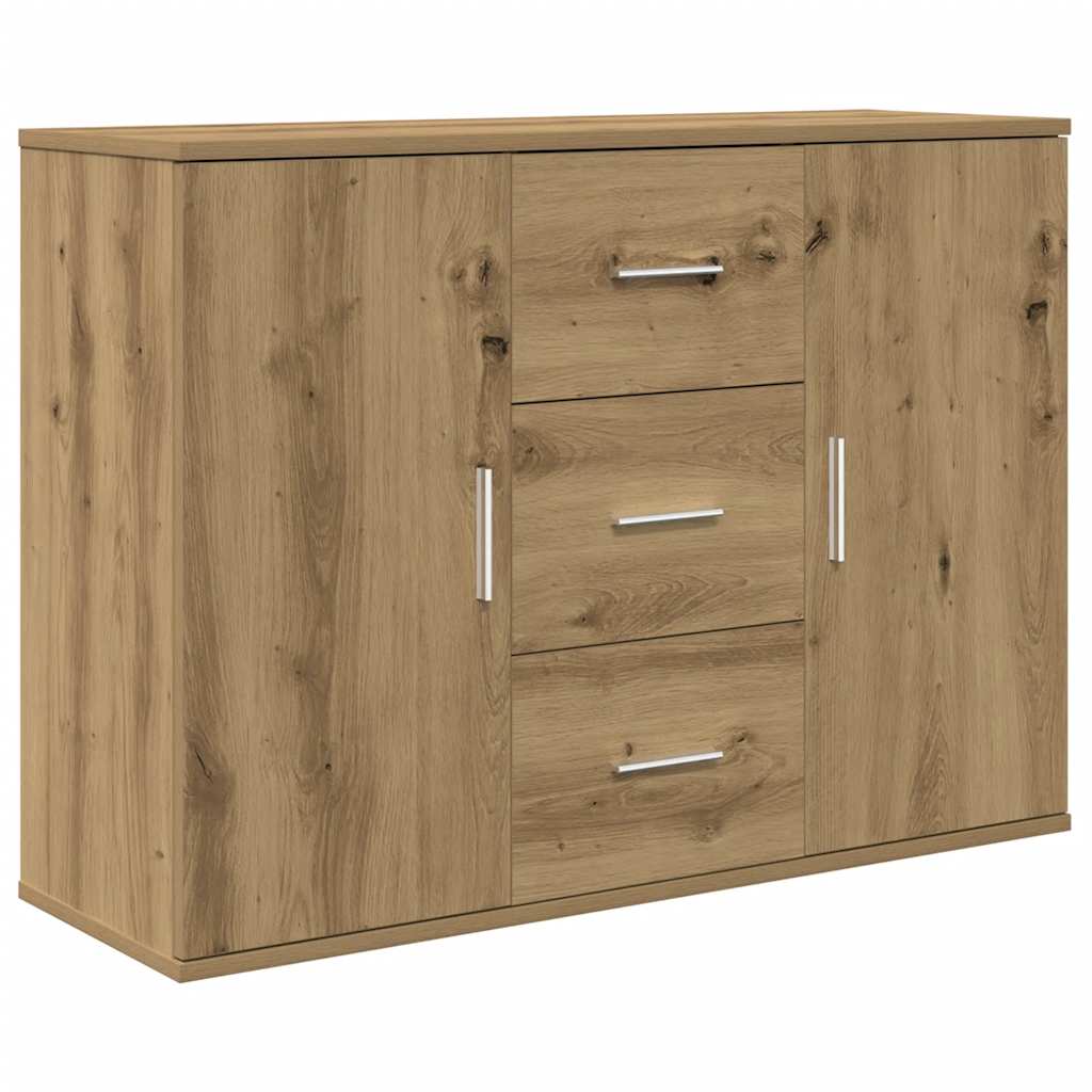 Credenza Rovere Artigianale 90x29,5x65 cm in Legno Multistrato - homemem39