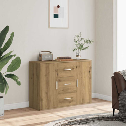 Credenza Rovere Artigianale 90x29,5x65 cm in Legno Multistrato - homemem39
