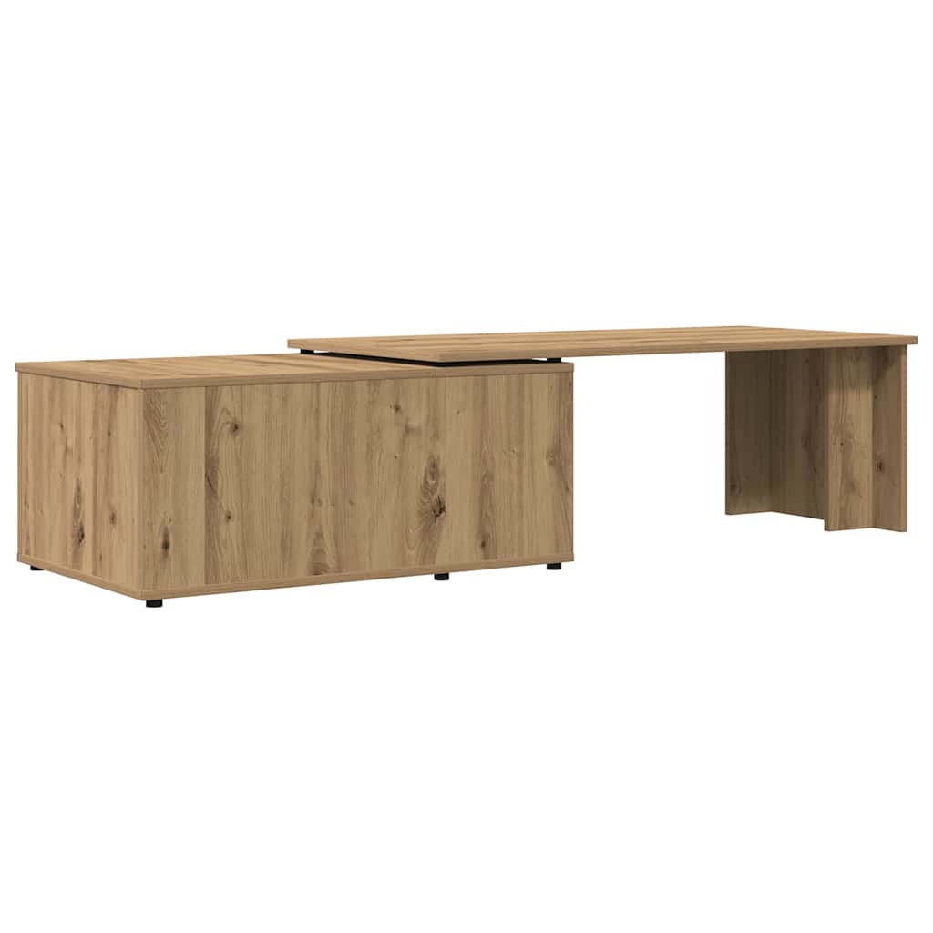 Tavolino da Salotto Rovere Artigianale 150x50x35 cm Truciolato