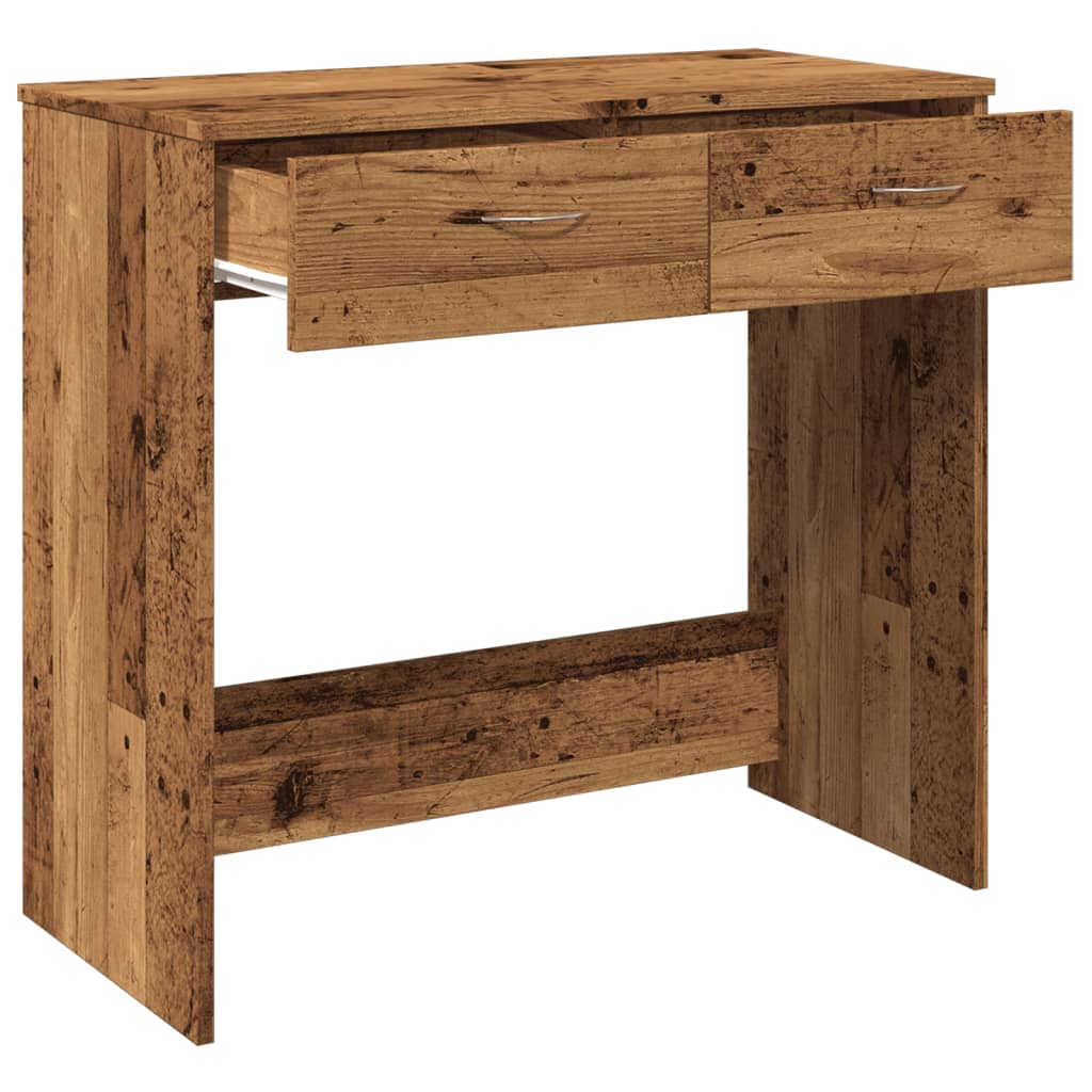 Scrivania Legno Antico 80x40x75 cm in Truciolato - homemem39