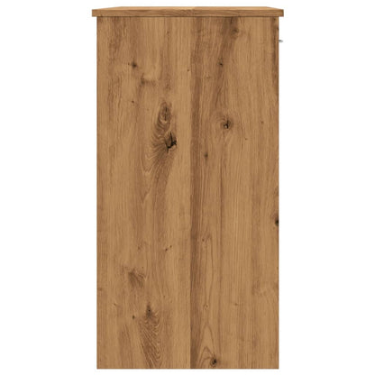 Scrivania Rovere Artigianale 80x40x75 cm in Legno Multistrato - homemem39