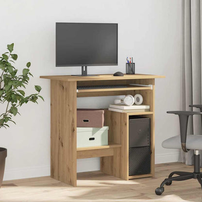 Scrivania Rovere Artigianale 80x45x74 cm in Legno Multistrato - homemem39