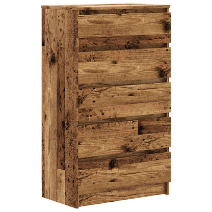 Cassettiera Legno Antico 60x36x103 cm in Legno Multistrato - homemem39