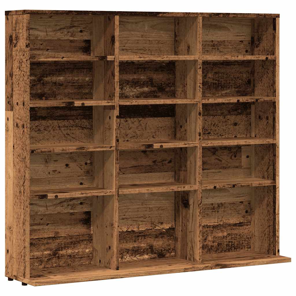 Mobile Porta CD Legno Antico 50x33x117,5 cm Legno Multistrato - homemem39