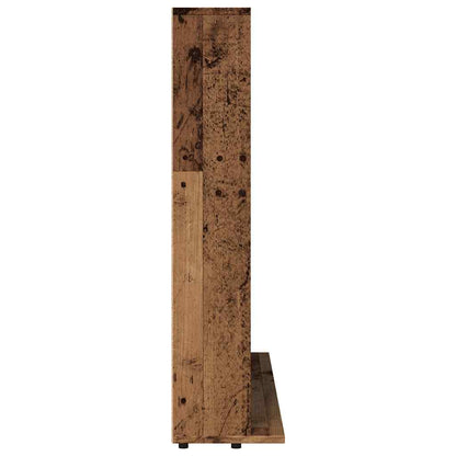 Mobile Porta CD Legno Antico 50x33x117,5 cm Legno Multistrato
