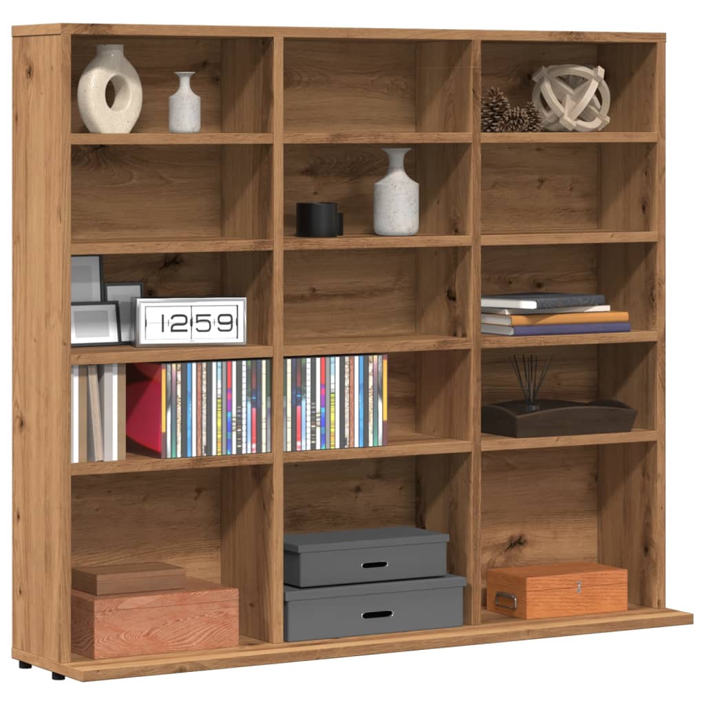 Mobile Porta CD Artigianale 100x23x89,5 cm Legno Multistrato - homemem39