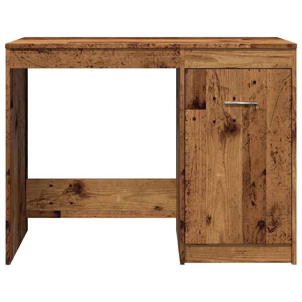 Scrivania Legno Antico 100x50x76 cm in Legno Multistrato - homemem39