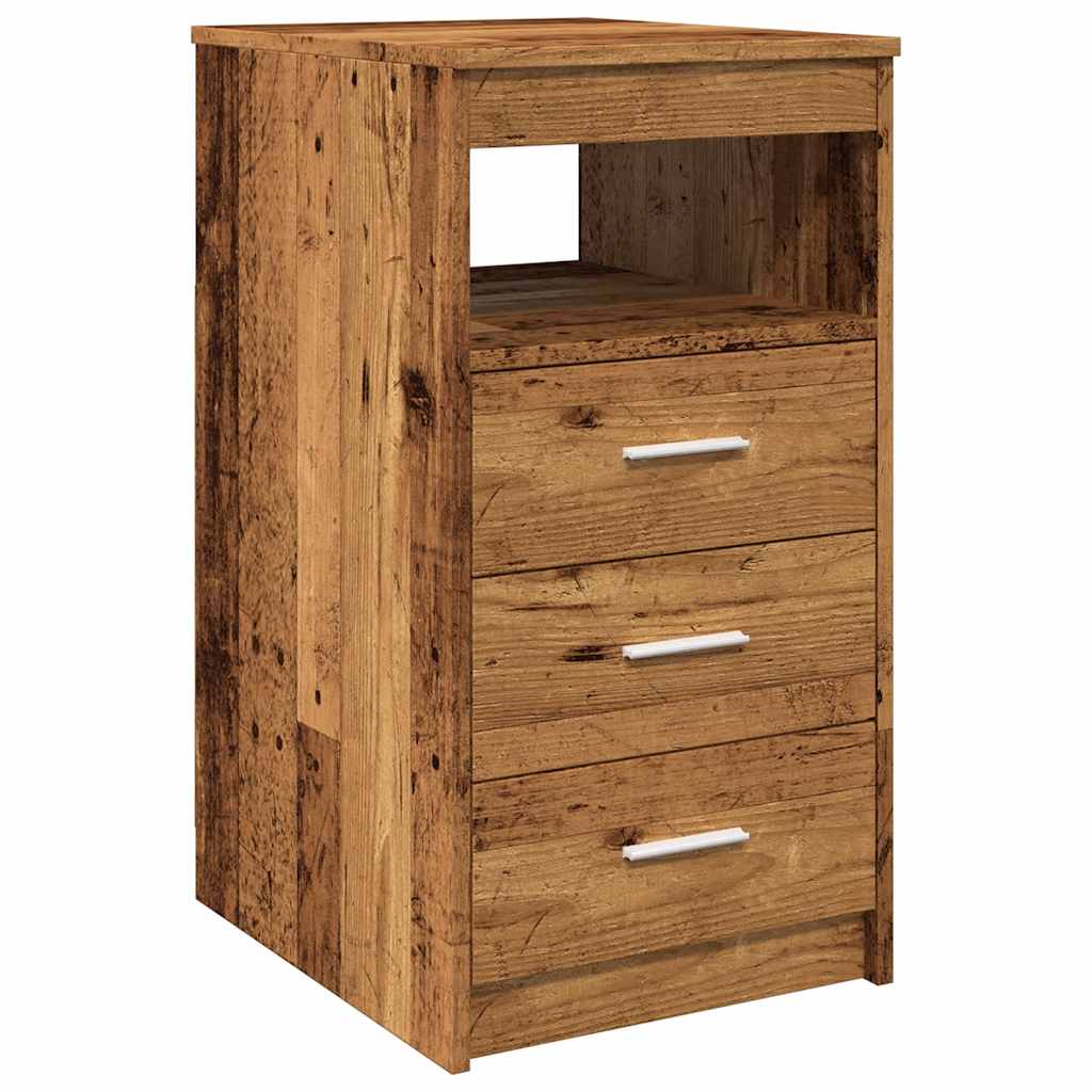 Cassettiera Legno Antico 40x50x76 cm in Truciolato