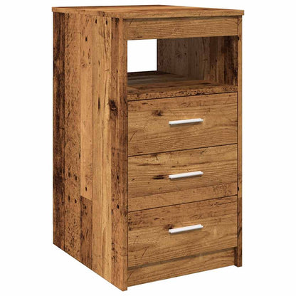 Cassettiera Legno Antico 40x50x76 cm in Truciolato