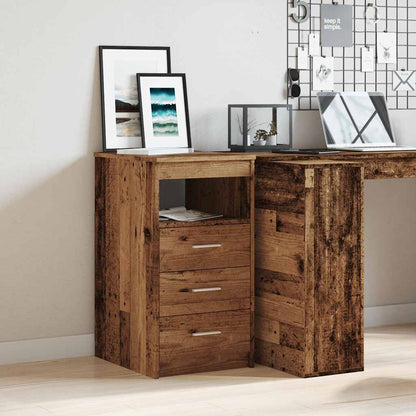 Cassettiera Legno Antico 40x50x76 cm in Truciolato