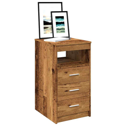 Cassettiera Legno Antico 40x50x76 cm in Truciolato