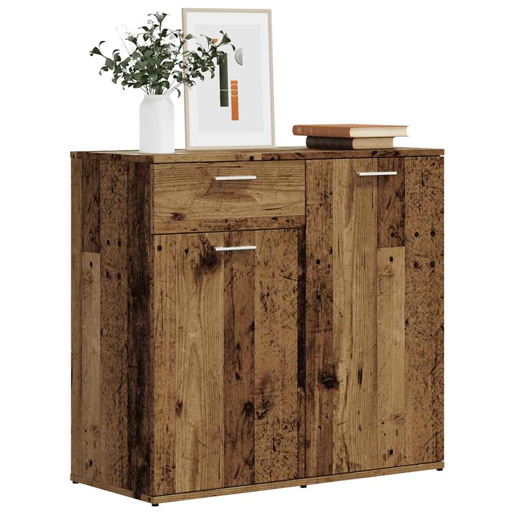 Credenza Legno Antico 80x36x75 cm in Truciolato - homemem39