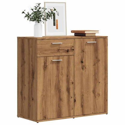 Credenza Rovere Artigianale 80x36x75 cm in Truciolato - homemem39