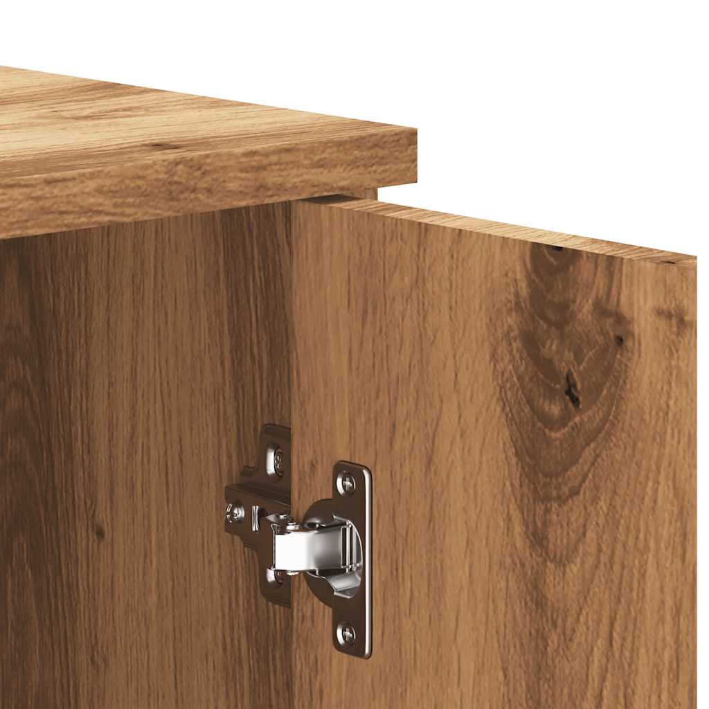 Credenza Rovere Artigianale 80x36x75 cm in Truciolato - homemem39