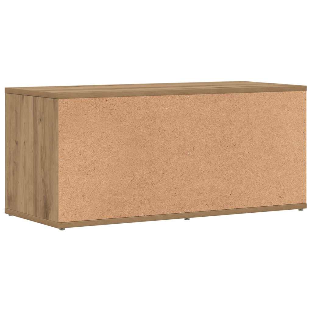 Mobile Porta TV Rovere Artigianale 80x34x35,5 cm Truciolato