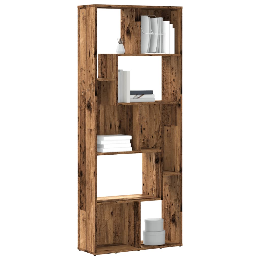 Libreria Legno Antico 67x24x161 cm in Truciolato