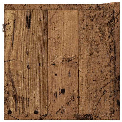 Mobile TV a Parete Legno Antico 80x30x30 cm in Truciolato - homemem39