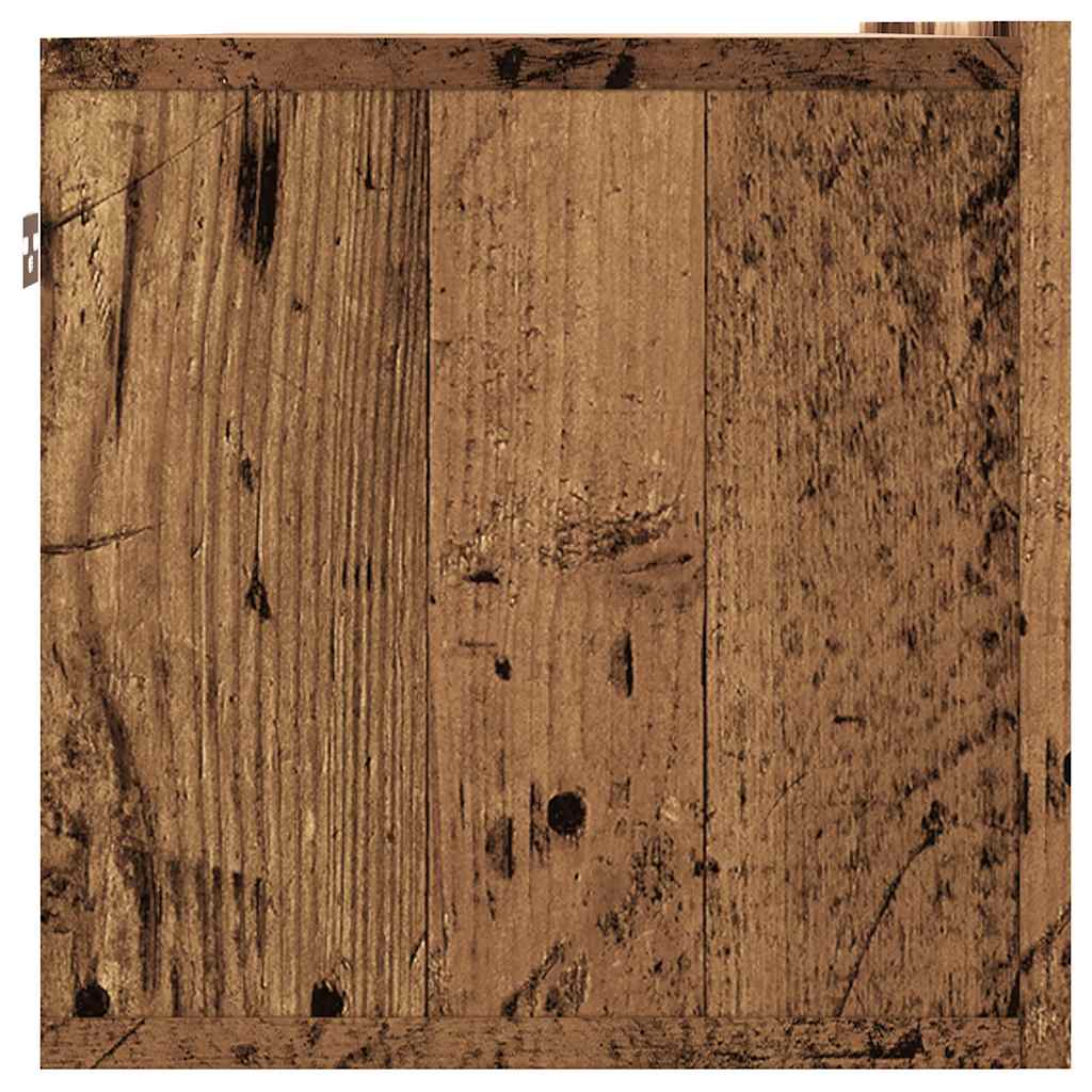 Mobile TV a Parete Legno Antico 100x30x30 cm in Truciolato - homemem39