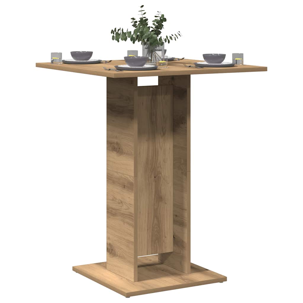 Tavolo da Bistrot Rovere Artigianale 60x60x75 cm in Truciolato | homemem39