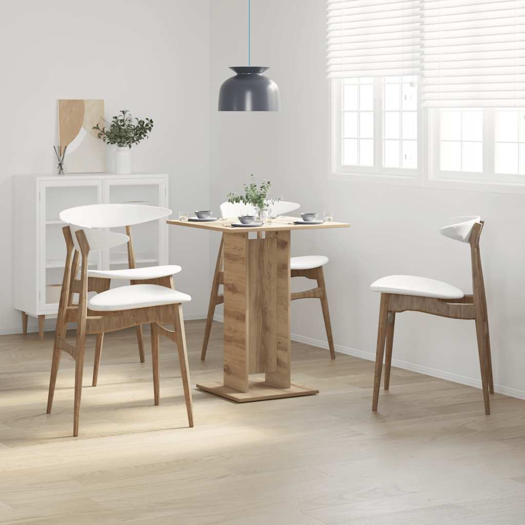 Tavolo da Bistrot Rovere Artigianale 60x60x75 cm in Truciolato | homemem39
