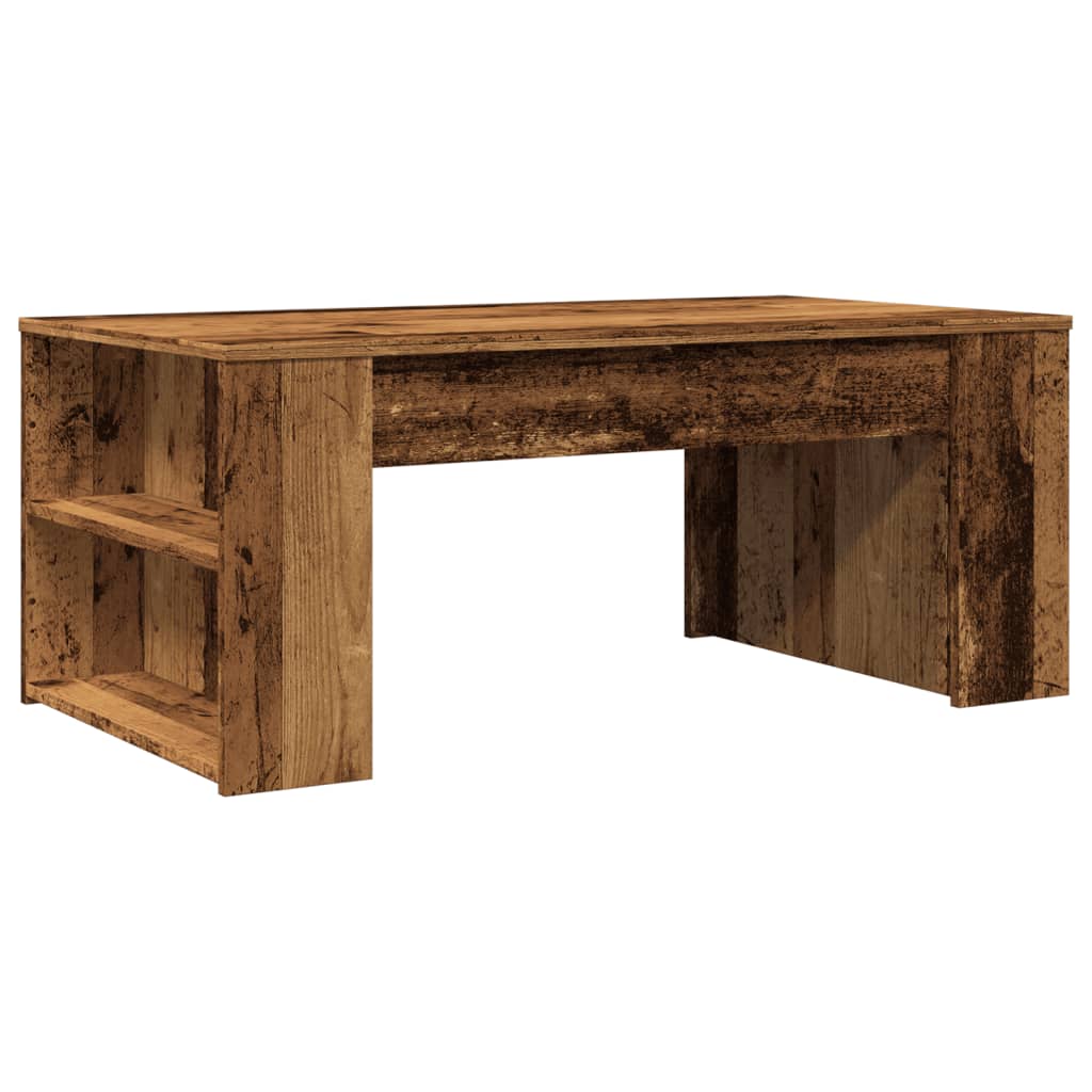 Tavolino da Salotto Legno Antico 102x55x42 cm Legno Multistrato | homemem39