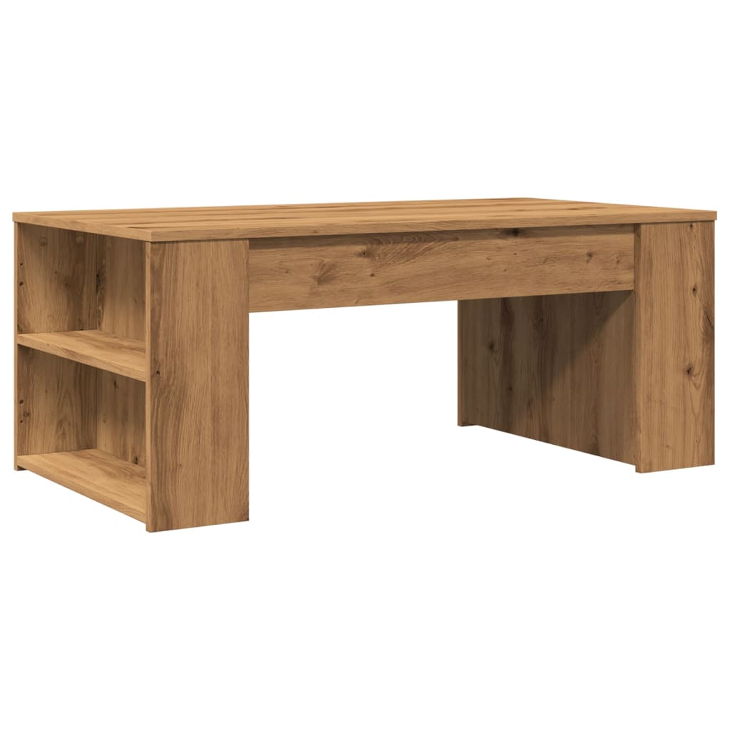 Tavolino Salotto Rovere Artigianale 102x55x42 cm Multistrato