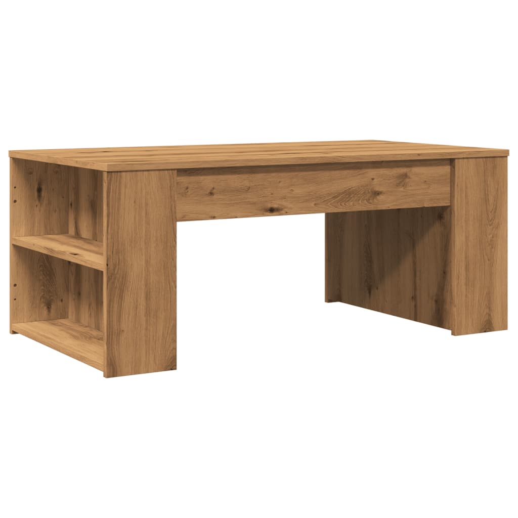 Tavolino Salotto Rovere Artigianale 102x55x42 cm Multistrato