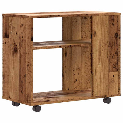 Tavolino Salotto Legno Antico 70x35x60,5cm in Legno Multistrato