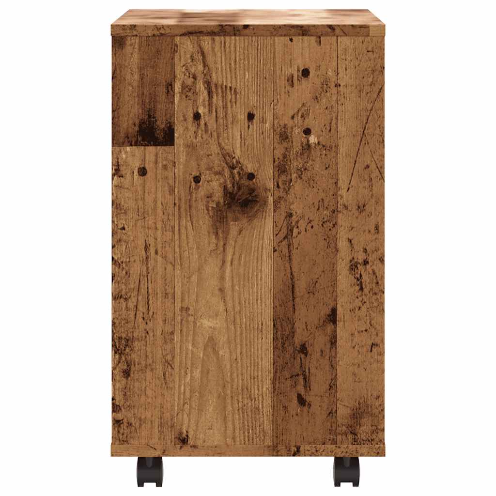 Tavolino Salotto Legno Antico 70x35x60,5cm in Legno Multistrato