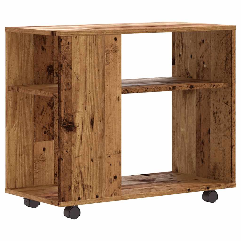 Tavolino Salotto Legno Antico 70x35x60,5cm in Legno Multistrato