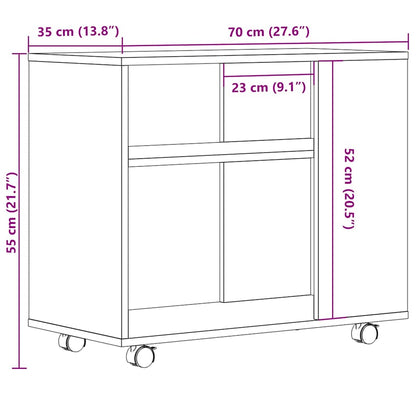 Tavolino Salotto Legno Antico 70x35x55 cm in Legno Multistrato | homemem39