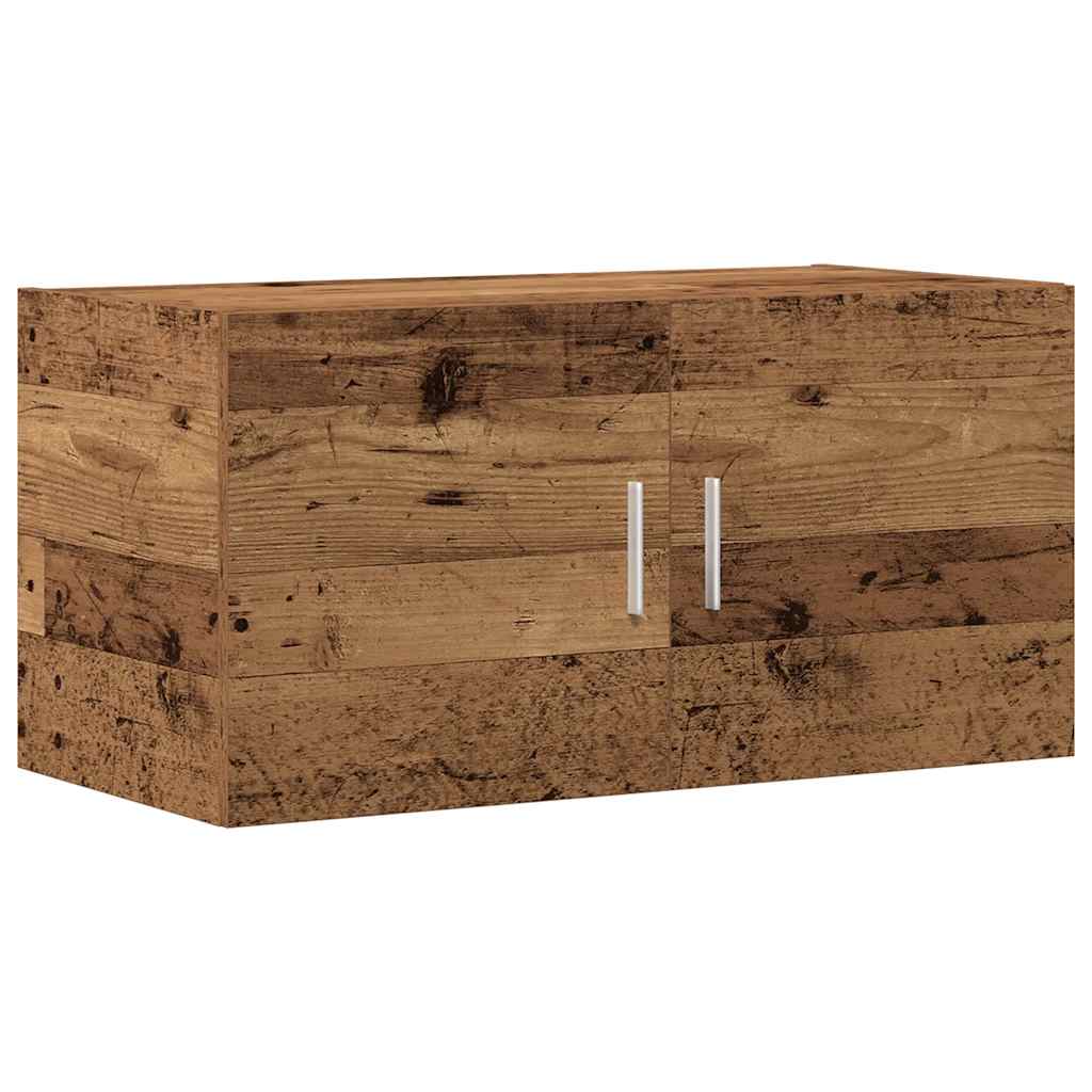 Armadietto da Parete Legno Antico 80x39x40 cm in Truciolato