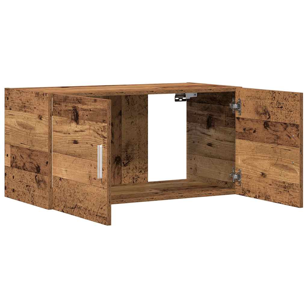 Armadietto da Parete Legno Antico 80x39x40 cm in Truciolato