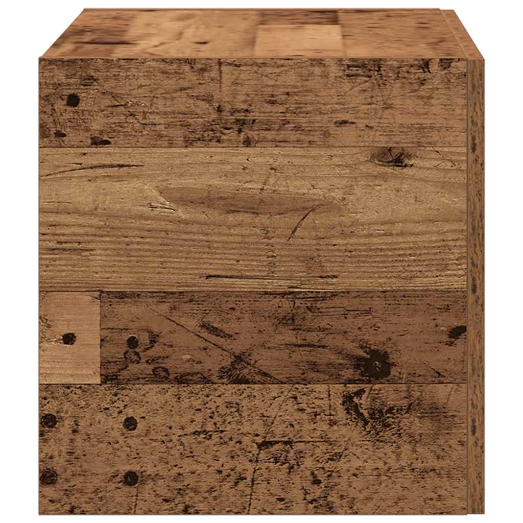 Armadietto da Parete Legno Antico 80x39x40 cm in Truciolato