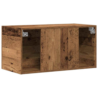 Armadietto da Parete Legno Antico 80x39x40 cm in Truciolato