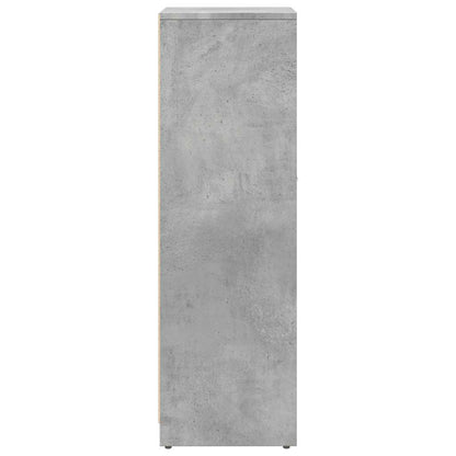 Mobile da Bagno Grigio Cemento 30x30x95 cm in Legno Multistrato