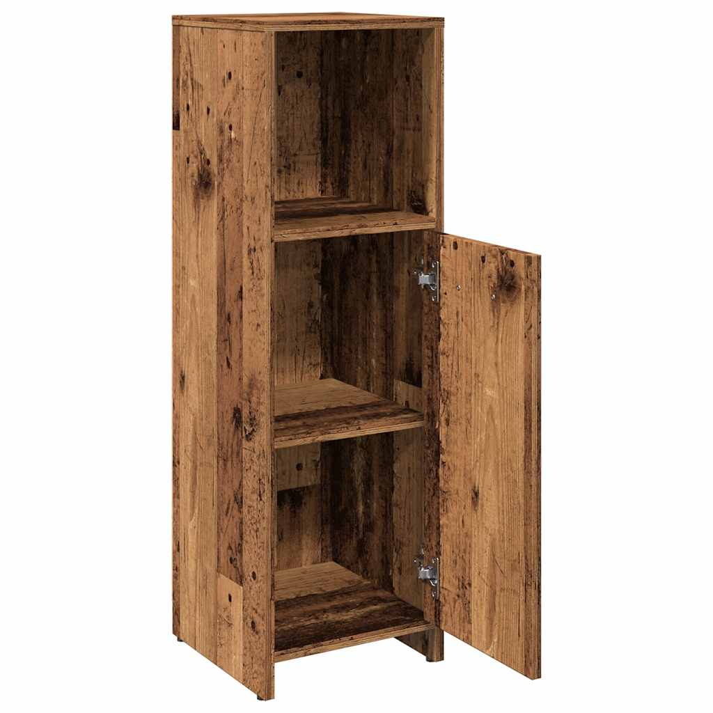 Mobile da Bagno Legno Antico 30x30x95 cm in Legno Multistrato | homemem39