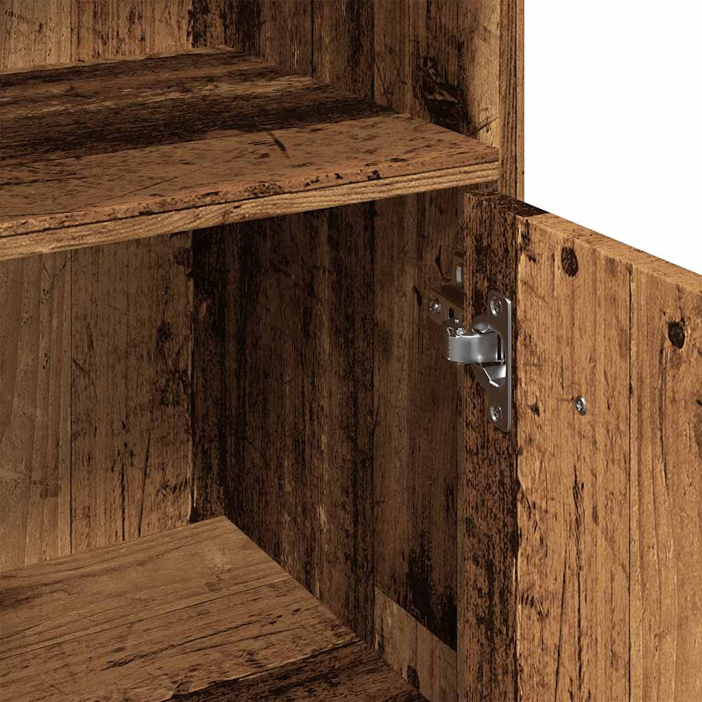 Mobile da Bagno Legno Antico 30x30x95 cm in Legno Multistrato | homemem39