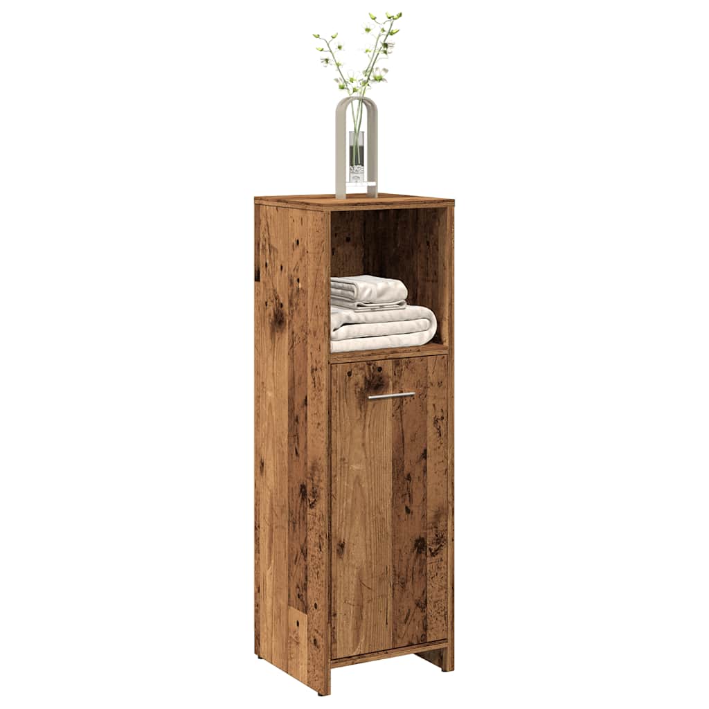 Mobile da Bagno Legno Antico 30x30x95 cm in Legno Multistrato | homemem39